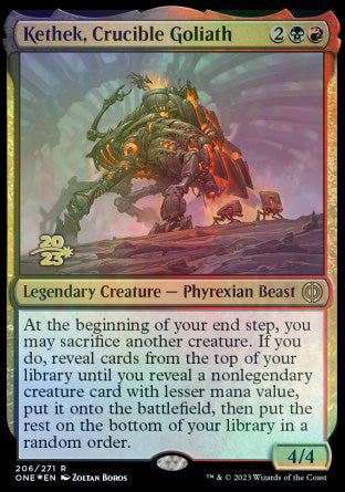 Kethek, Crucible Goliath [Phyrexia: All Will Be One Prerelease Promos] | Gear Gaming Bentonville