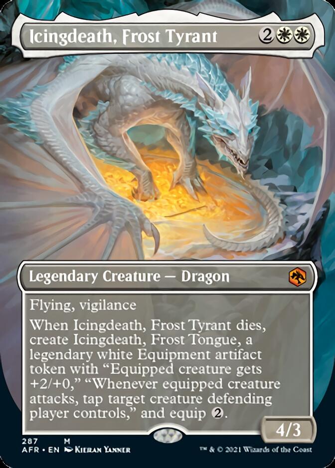 Icingdeath, Frost Tyrant (Borderless Alternate Art) [Dungeons & Dragons: Adventures in the Forgotten Realms] | Gear Gaming Bentonville