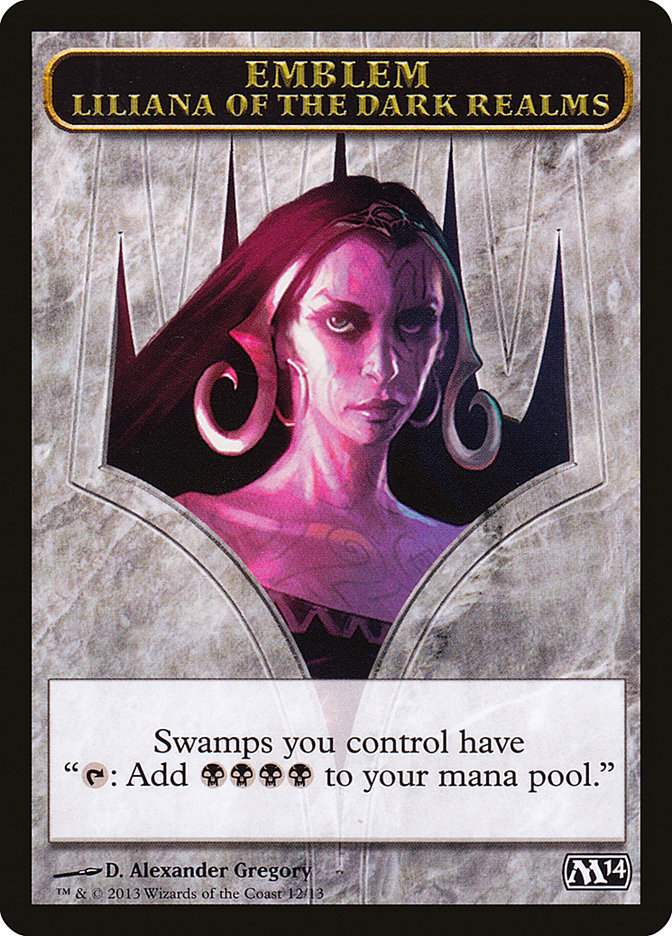 Liliana of the Dark Realms Emblem [Magic 2014 Tokens] | Gear Gaming Bentonville