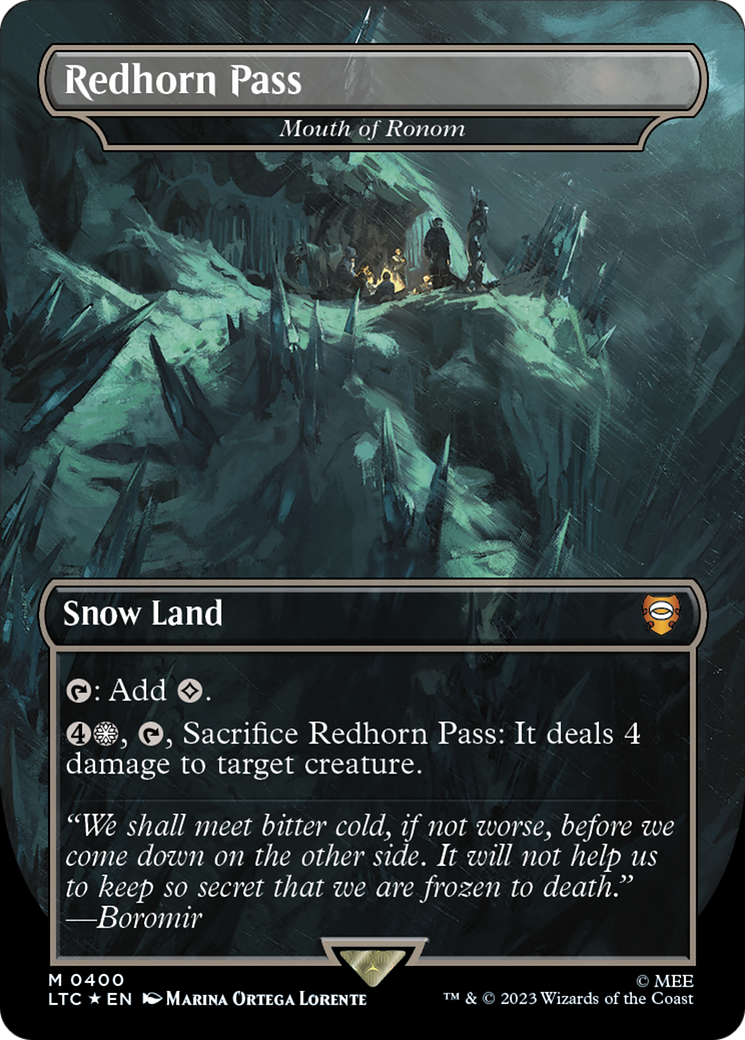 Redhorn Pass - Mouth of Ronom (Surge Foil Realms and Relics) [The Lord of the Rings: Tales of Middle-Earth Commander] | Gear Gaming Bentonville