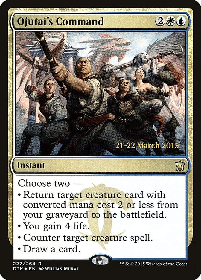 Ojutai's Command [Dragons of Tarkir Prerelease Promos] | Gear Gaming Bentonville