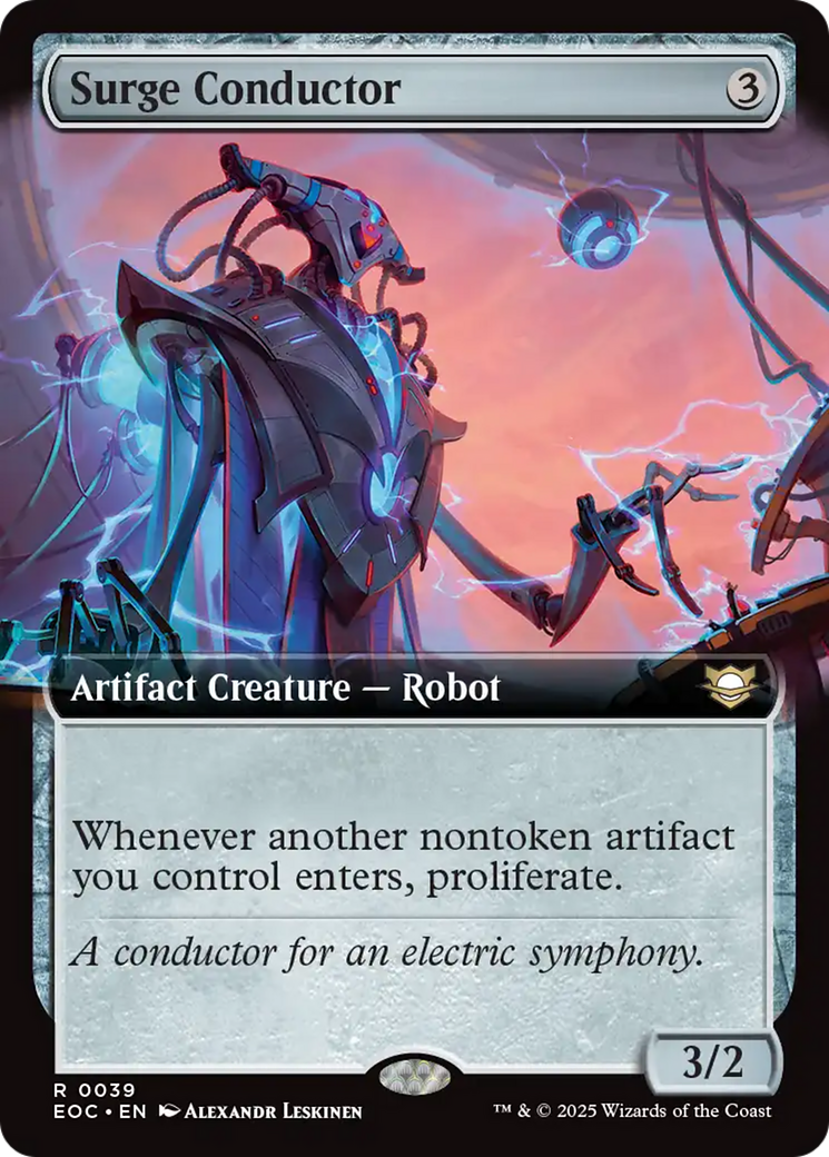 Surge Conductor (Extended Art) [Edge of Eternities Commander] | Gear Gaming Bentonville
