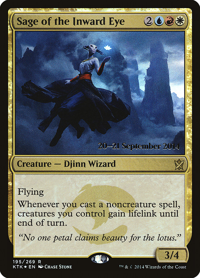 Sage of the Inward Eye [Khans of Tarkir Prerelease Promos] | Gear Gaming Bentonville