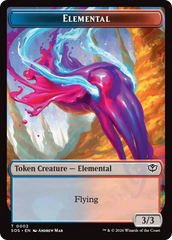 Fractal (0004) // Elemental (0002) Double-Sided Token [Secrets of Strixhaven Tokens] | Gear Gaming Bentonville