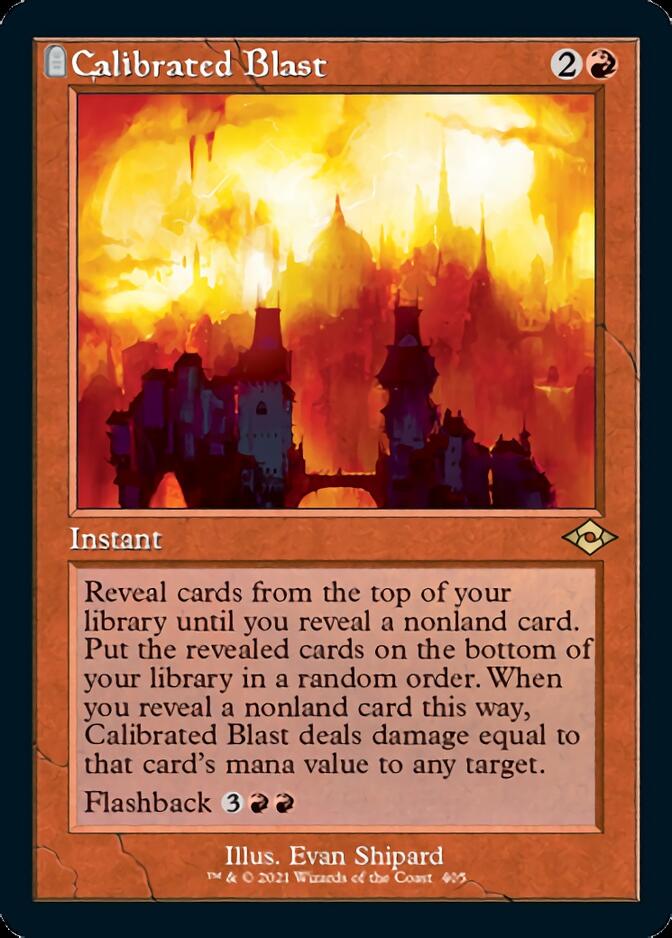 Calibrated Blast (Retro Foil Etched) [Modern Horizons 2] | Gear Gaming Bentonville