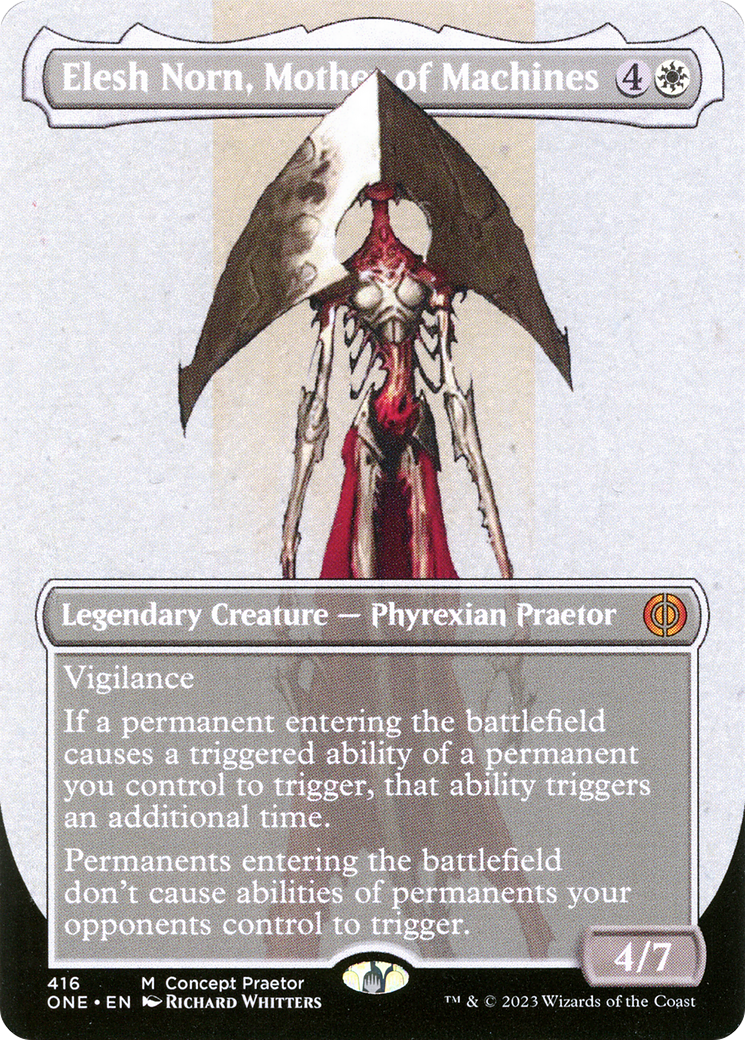 Elesh Norn, Mother of Machines (Borderless Concept Praetors) [Phyrexia: All Will Be One] | Gear Gaming Bentonville