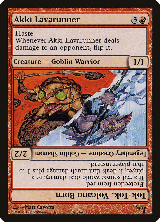 Akki Lavarunner // Tok-Tok, Volcano Born [Champions of Kamigawa] | Gear Gaming Bentonville