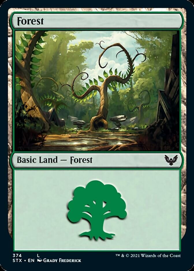 Forest (374) [Strixhaven: School of Mages] | Gear Gaming Bentonville