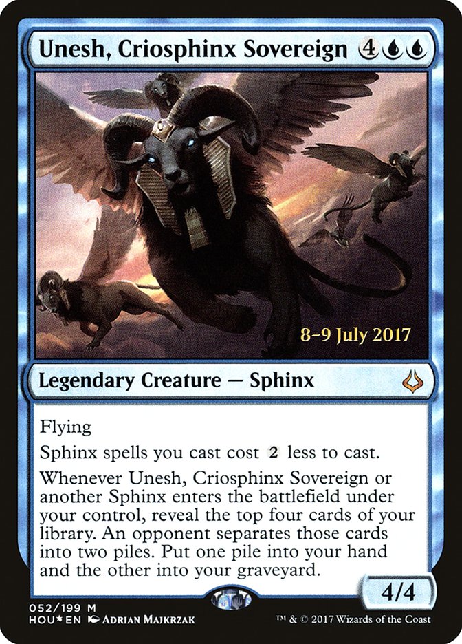 Unesh, Criosphinx Sovereign [Hour of Devastation Prerelease Promos] | Gear Gaming Bentonville