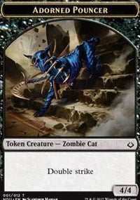 Adorned Pouncer // Warrior Double-Sided Token [Hour of Devastation Tokens] | Gear Gaming Bentonville