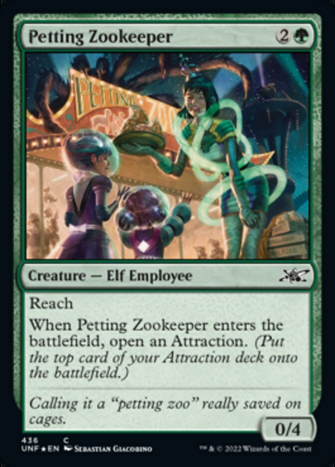 Petting Zookeeper (Galaxy Foil) [Unfinity] | Gear Gaming Bentonville