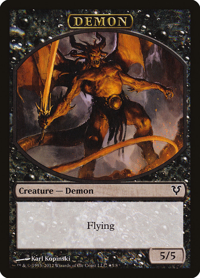 Angel // Demon Double-Sided Token (Oversized) [Open the Helvault] | Gear Gaming Bentonville