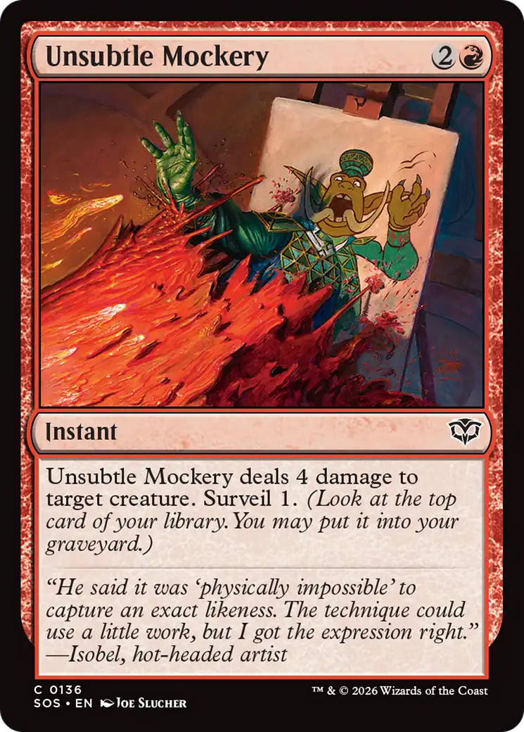 Unsubtle Mockery [Secrets of Strixhaven] | Gear Gaming Bentonville