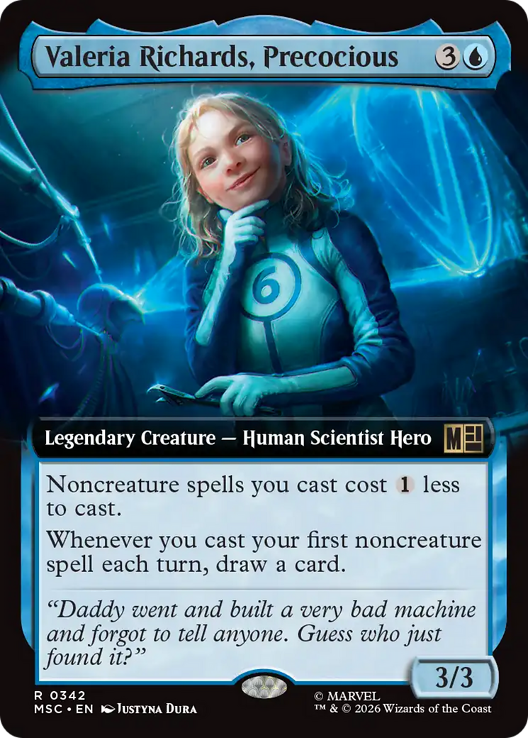 Valeria Richards, Precocious (Extended Art) [Marvel Super Heroes Commander] | Gear Gaming Bentonville