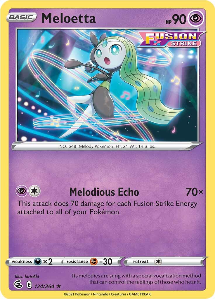 Meloetta (124/264) [Sword & Shield: Fusion Strike] | Gear Gaming Bentonville