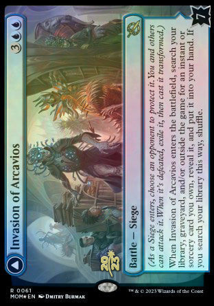 Invasion of Arcavios // Invocation of the Founders [March of the Machine Prerelease Promos] | Gear Gaming Bentonville