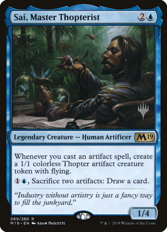 Sai, Master Thopterist (Promo Pack) [Core Set 2019 Promos] | Gear Gaming Bentonville
