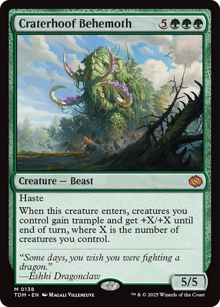 Craterhoof Behemoth [Tarkir: Dragonstorm] | Gear Gaming Bentonville