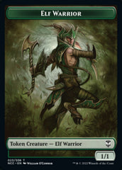 Elf Warrior // Wurm Double-Sided Token [Streets of New Capenna Commander Tokens] | Gear Gaming Bentonville
