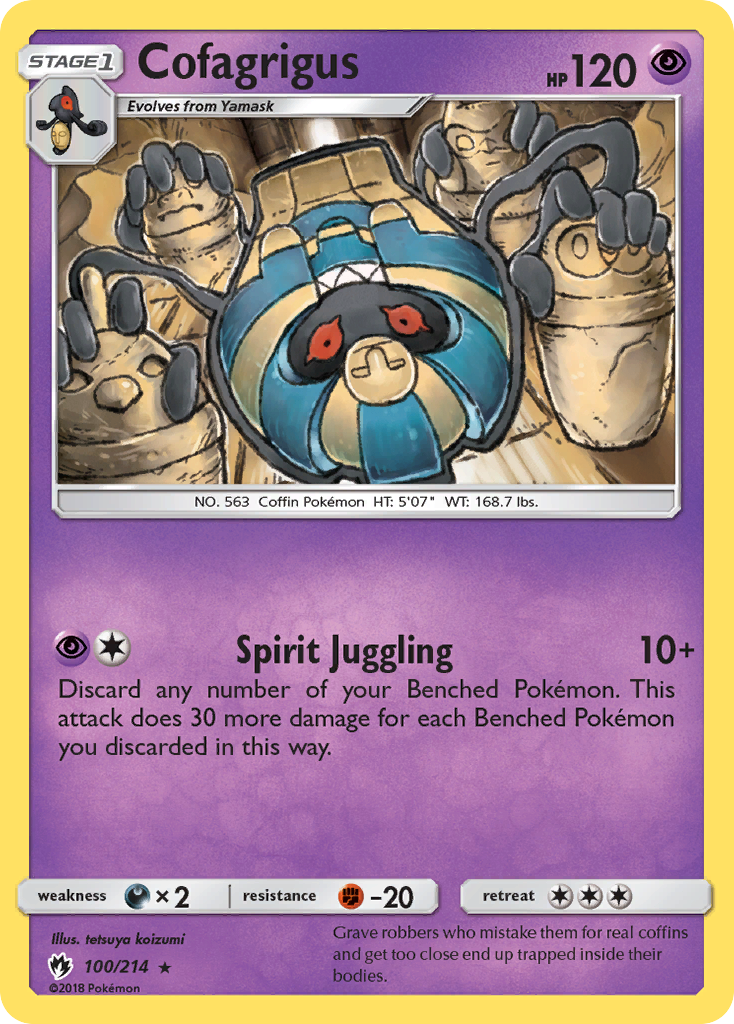 Cofagrigus (100/214) [Sun & Moon: Lost Thunder] | Gear Gaming Bentonville