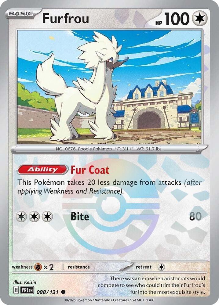 Furfrou (088/131) (Poke Ball Pattern) [Scarlet & Violet: Prismatic Evolutions] | Gear Gaming Bentonville