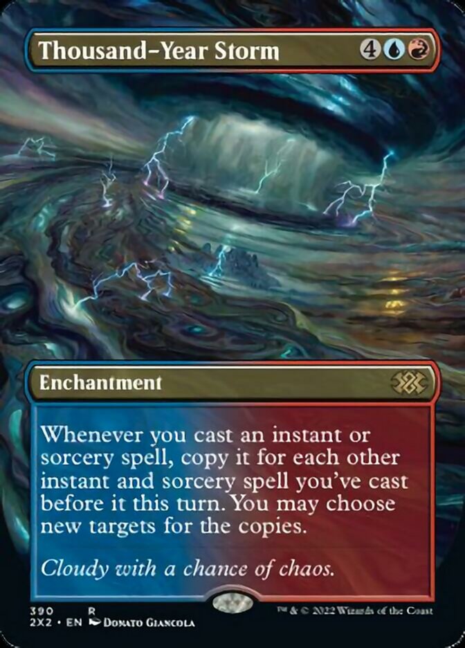 Thousand-Year Storm (Borderless Alternate Art) [Double Masters 2022] | Gear Gaming Bentonville