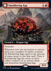 Smoldering Egg // Ashmouth Dragon (Extended Art) [Innistrad: Midnight Hunt] | Gear Gaming Bentonville