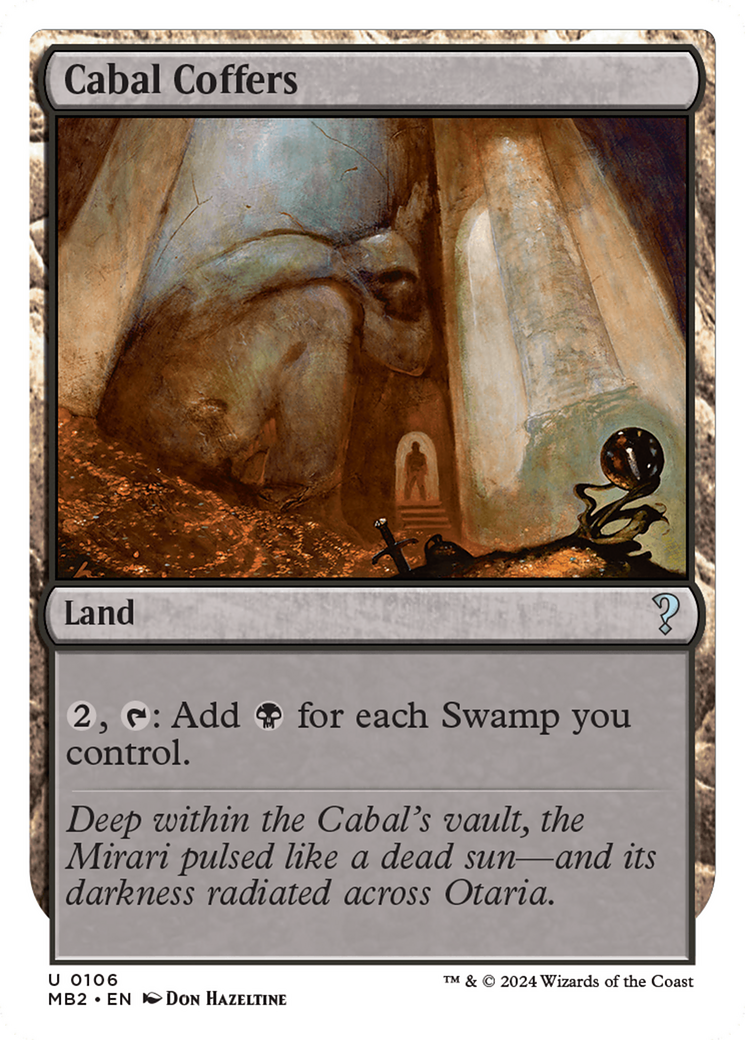 Cabal Coffers (White Border) [Mystery Booster 2] | Gear Gaming Bentonville