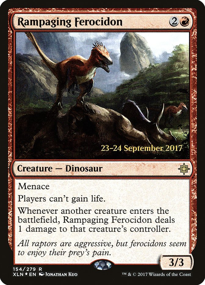 Rampaging Ferocidon [Ixalan Prerelease Promos] | Gear Gaming Bentonville
