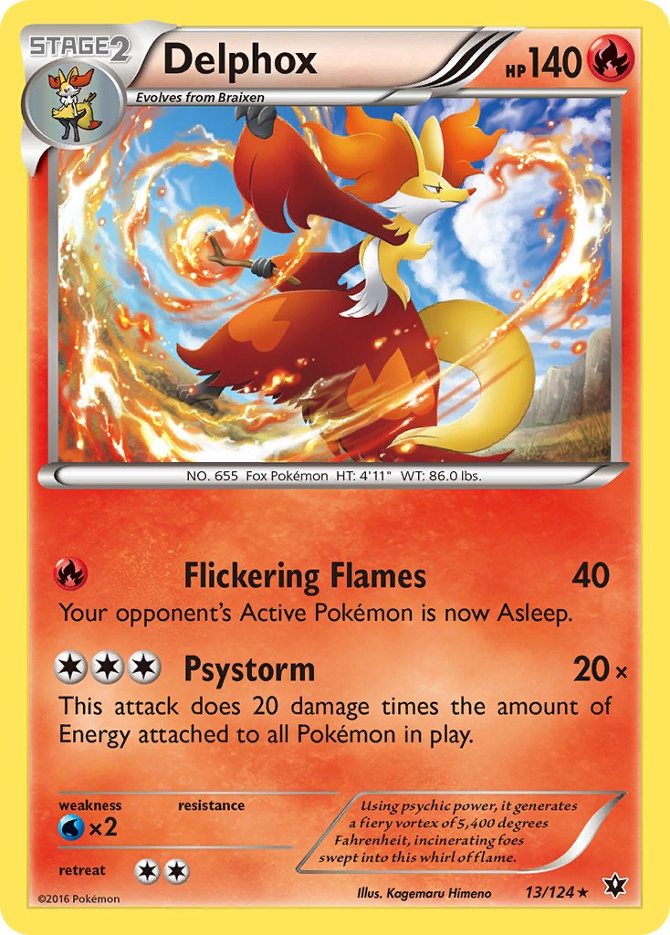 Delphox (13/124) (Theme Deck Exclusive) [XY: Fates Collide] | Gear Gaming Bentonville