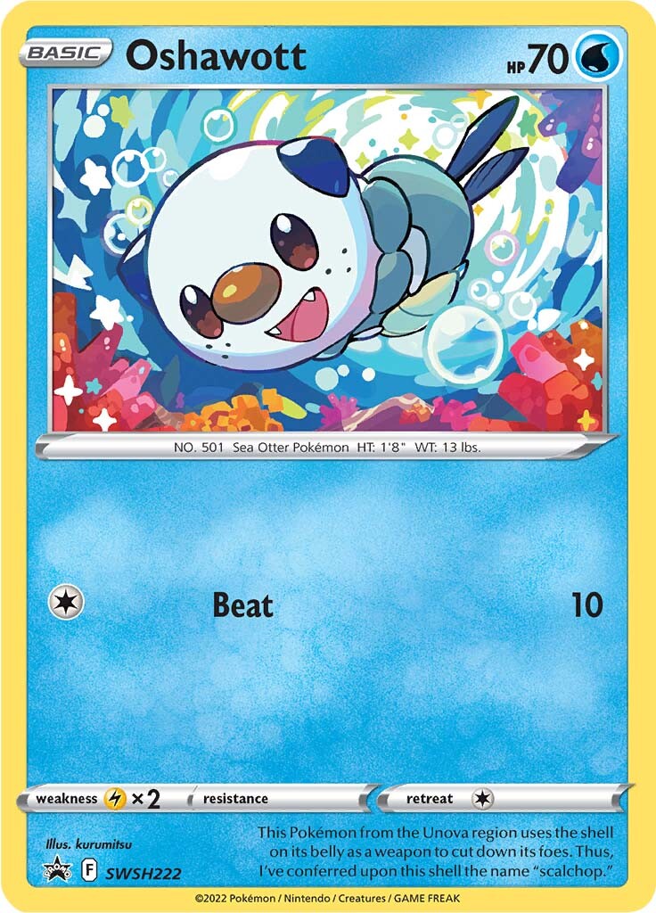 Oshawott (SWSH222) [Sword & Shield: Black Star Promos] | Gear Gaming Bentonville