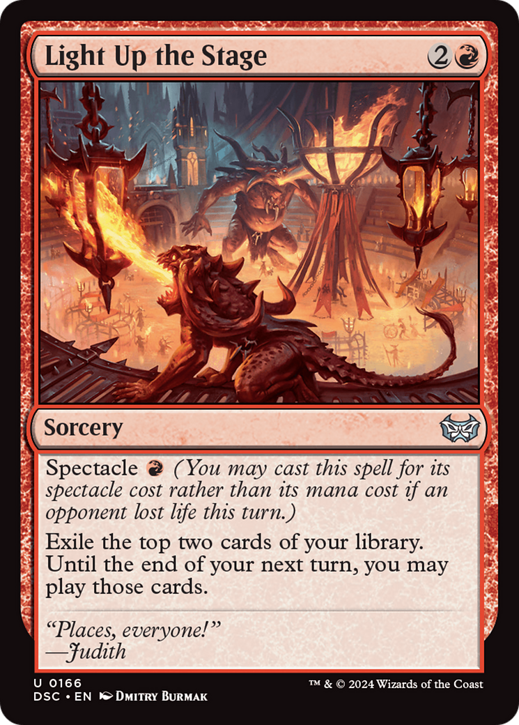Light Up the Stage [Duskmourn: House of Horror Commander] | Gear Gaming Bentonville