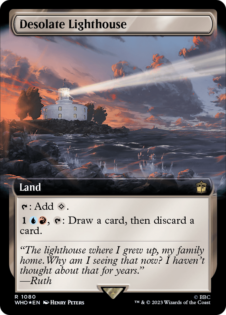 Desolate Lighthouse (Extended Art) (Surge Foil) [Doctor Who] | Gear Gaming Bentonville