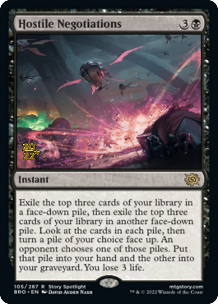 Hostile Negotiations [The Brothers' War Prerelease Promos] | Gear Gaming Bentonville