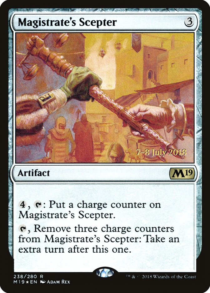Magistrate's Scepter [Core Set 2019 Prerelease Promos] | Gear Gaming Bentonville