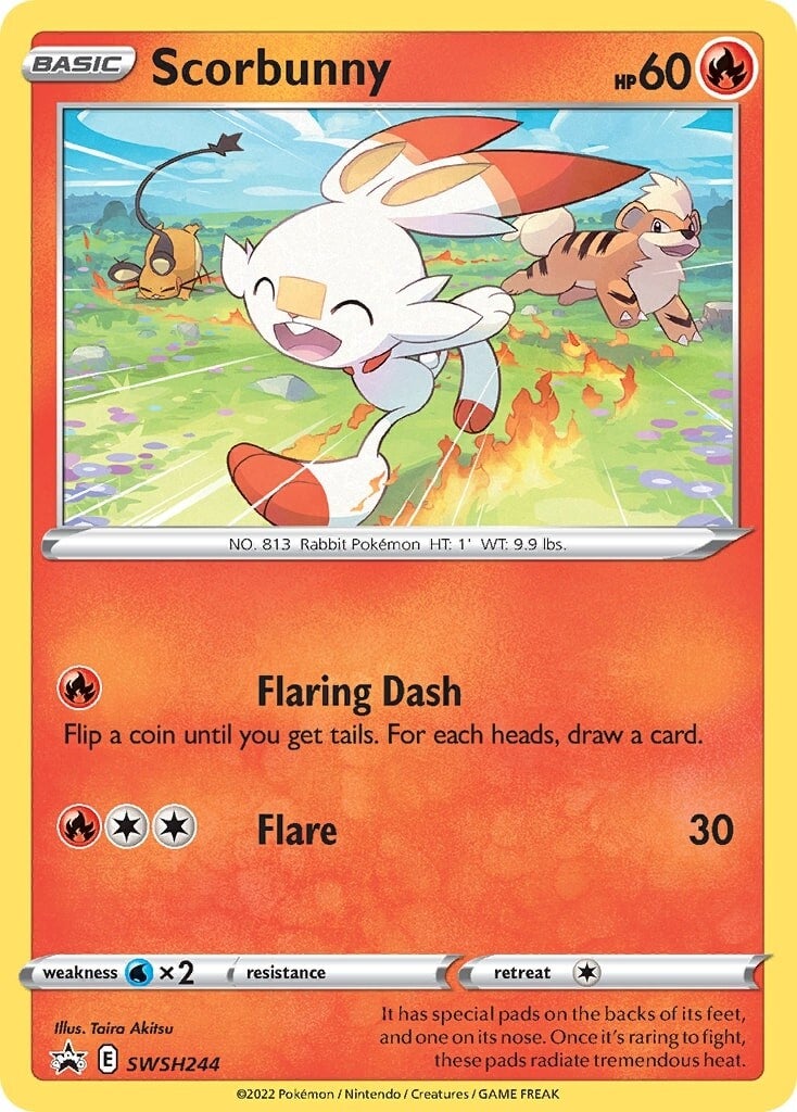 Scorbunny (SWSH244) [Sword & Shield: Black Star Promos] | Gear Gaming Bentonville