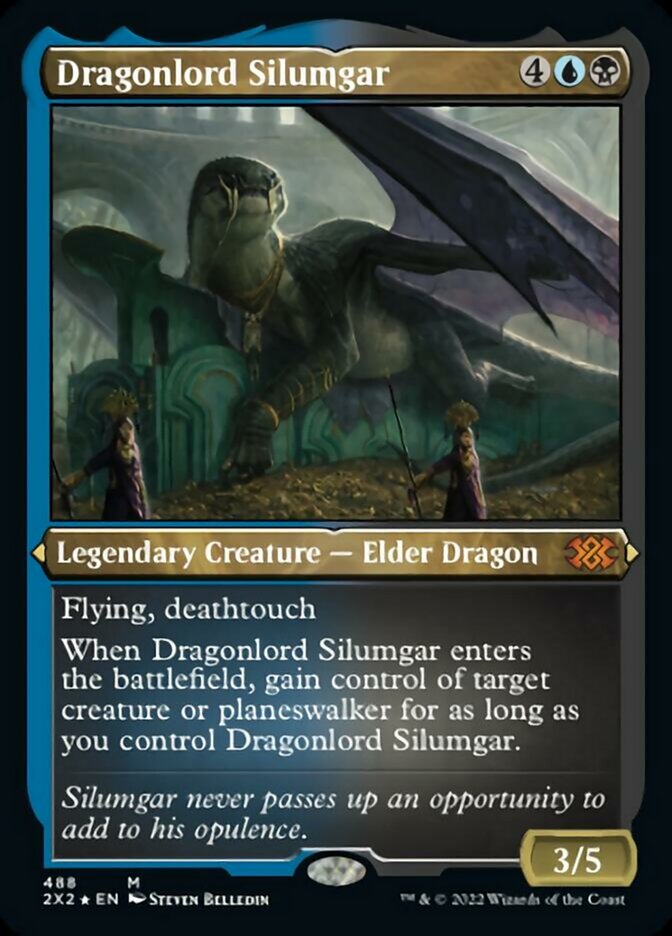 Dragonlord Silumgar (Foil Etched) [Double Masters 2022] | Gear Gaming Bentonville