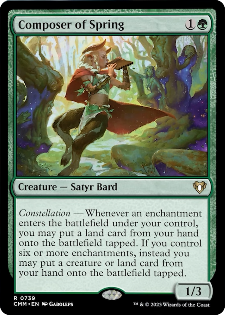 Composer of Spring [Commander Masters] | Gear Gaming Bentonville