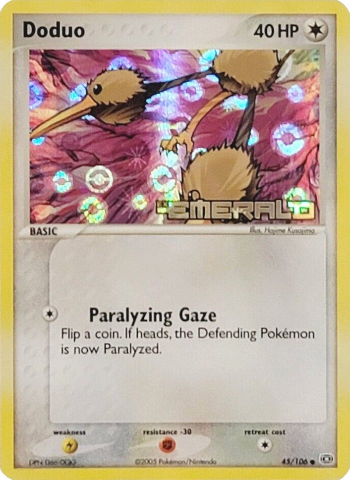 Doduo (45/106) (Stamped) [EX: Emerald] | Gear Gaming Bentonville