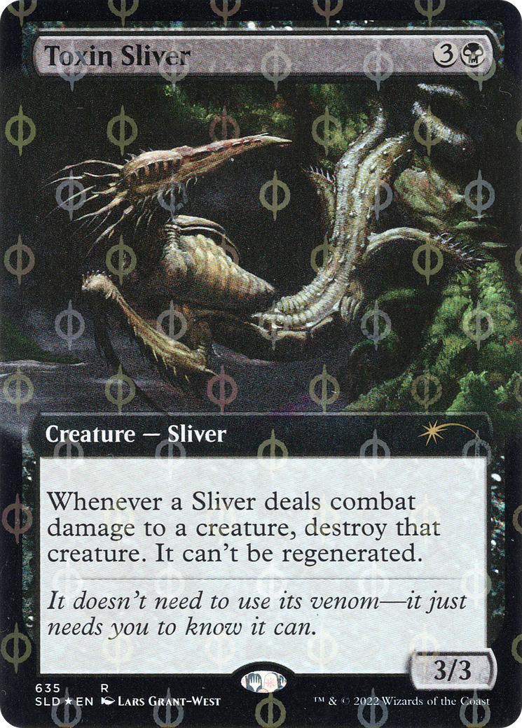 Toxin Sliver (Extended Art) (Step-and-Compleat Foil) [Secret Lair Drop Promos] | Gear Gaming Bentonville