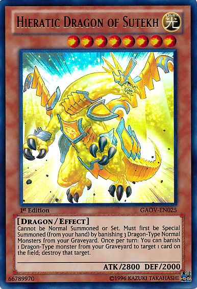 Hieratic Dragon of Sutekh [GAOV-EN025] Ultra Rare | Gear Gaming Bentonville