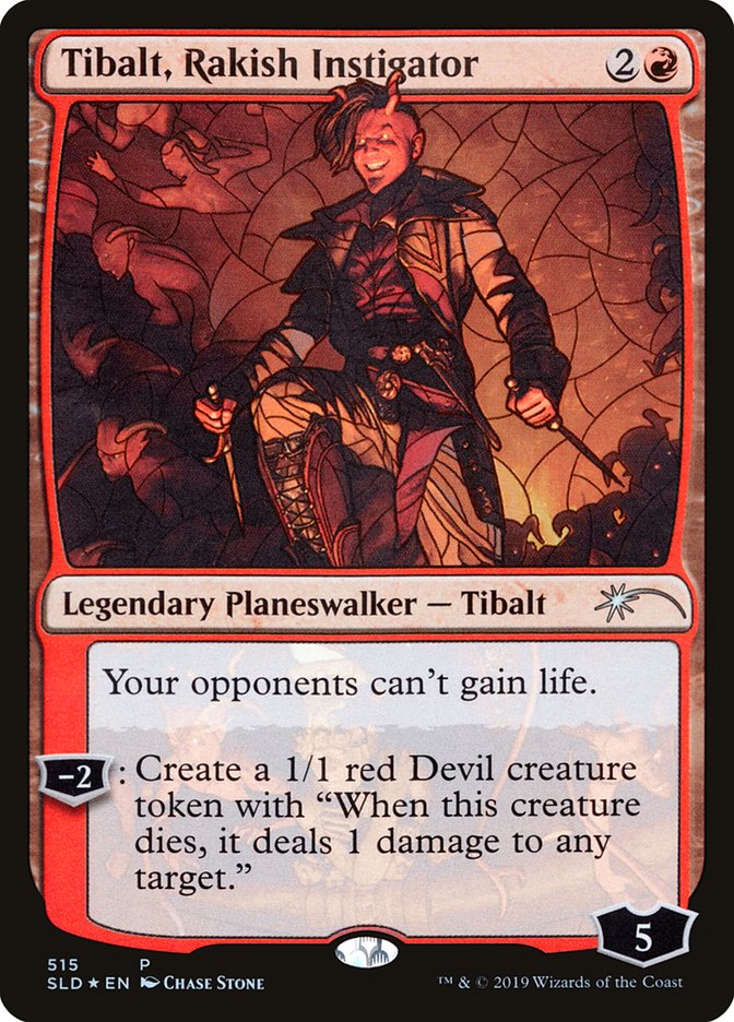 Tibalt, Rakish Instigator (Stained Glass) [Secret Lair Drop Promos] | Gear Gaming Bentonville