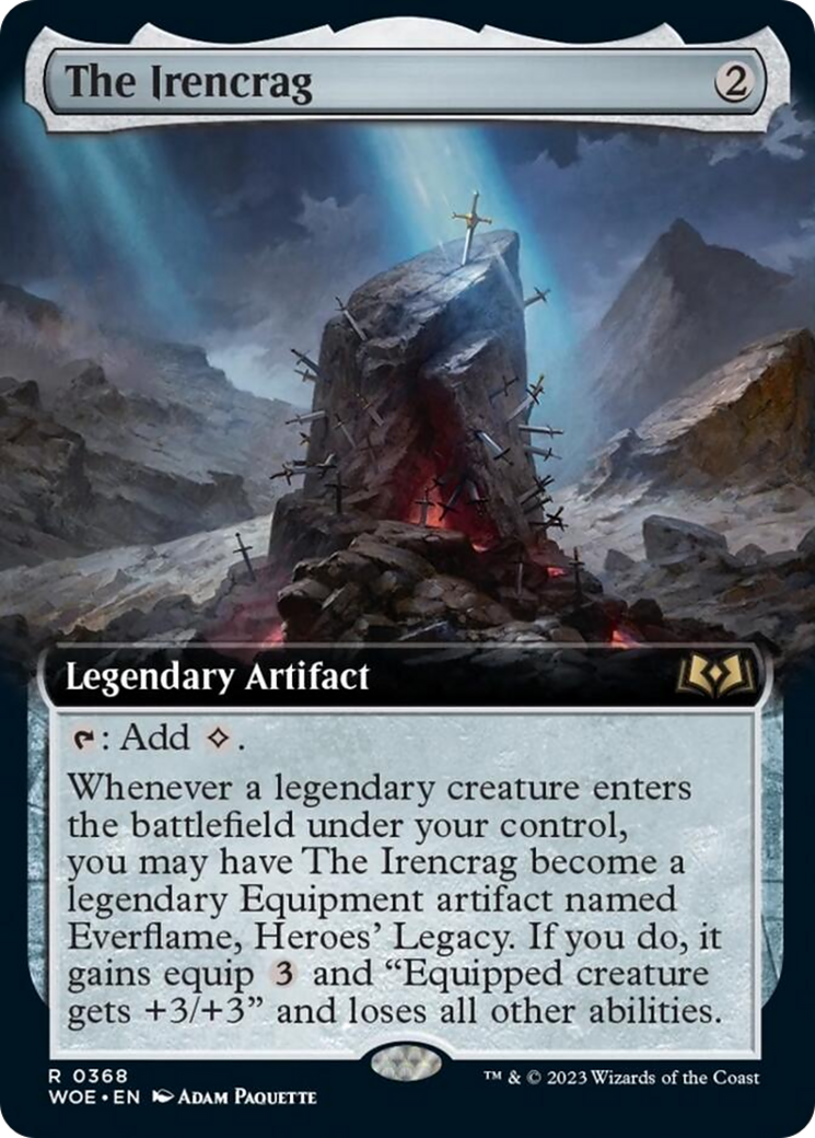 The Irencrag (Extended Art) [Wilds of Eldraine] | Gear Gaming Bentonville