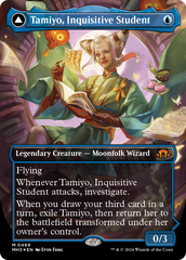 Tamiyo, Inquisitive Student // Tamiyo, Seasoned Scholar (Borderless) (Textured Foil) [Modern Horizons 3] | Gear Gaming Bentonville