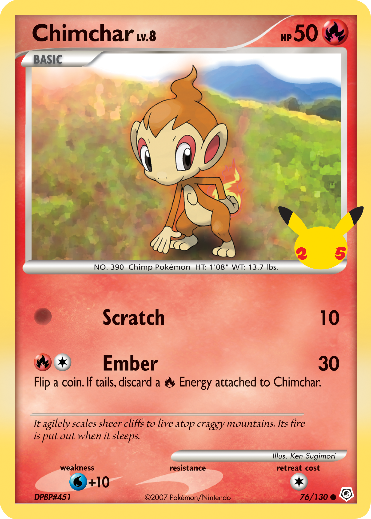 Chimchar (76/130) (Jumbo Card) [First Partner Pack] | Gear Gaming Bentonville