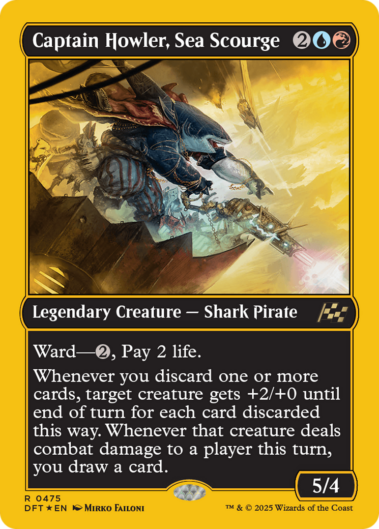 Captain Howler, Sea Scourge (First-Place Foil) [Aetherdrift] | Gear Gaming Bentonville