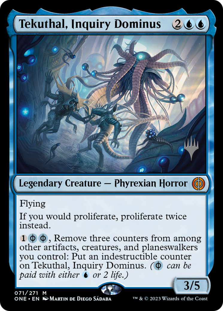 Tekuthal, Inquiry Dominus (Promo Pack) [Phyrexia: All Will Be One Promos] | Gear Gaming Bentonville