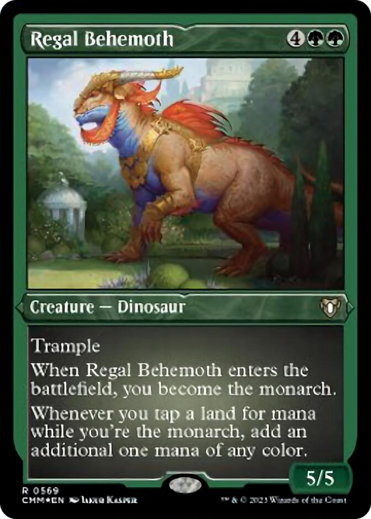 Regal Behemoth (Foil Etched) [Commander Masters] | Gear Gaming Bentonville