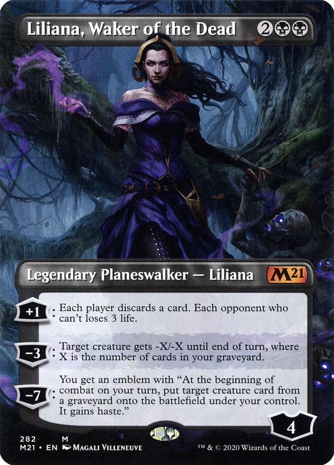 Liliana, Waker of the Dead (Borderless) [Core Set 2021] | Gear Gaming Bentonville