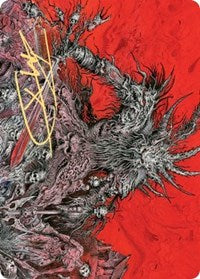 Varragoth, Bloodsky Sire Art Card (Gold-Stamped Signature) [Kaldheim Art Series] | Gear Gaming Bentonville